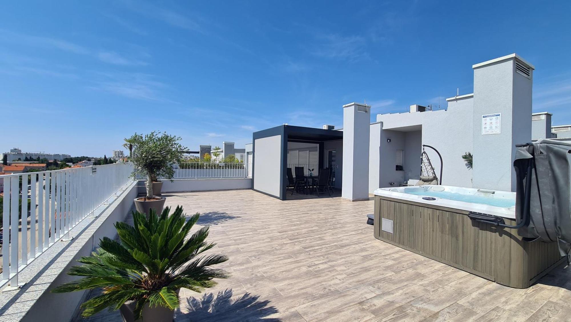 Zadar Sunset Penthouse With Spectacular View And Jacuzzi 아파트 외부 사진